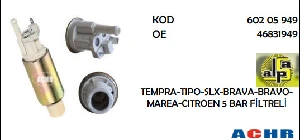 Unıversal Yakıt Pompası Tempra-Tipo-Slx-Brava-Bravo-Marea-Citroen 3 Bar 95l/h - Achr-60205949