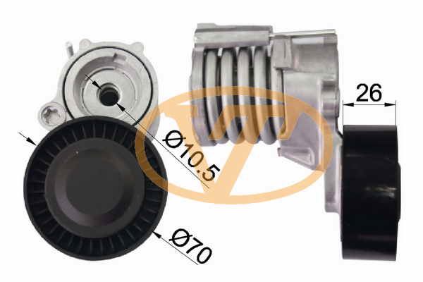 Vag Alternator V Kayıs Gergi Rulmanı Polo 1.2 12v 02>14 Skoda Fabıa 1.2 12v 03>14 Seat İbiza 1.2 12v 06> - Alt 02407