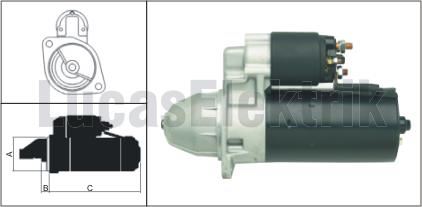 MARS MOTORU 12V / 1,7kW / 9DIS BMW 5 530I,535I,M5 3,6 / 3,8 - LUCAS LES0186