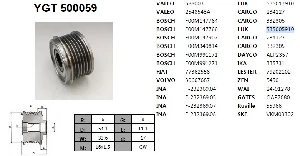 Unıversal Kasnak-Citroen-Fiat-Ford-Peugeot - Ygt-500059