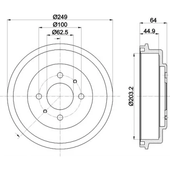 Hyundaı Fren Kampanası Hyundaı Accent Admıra 2003-2005 - Braxıs Ad5054