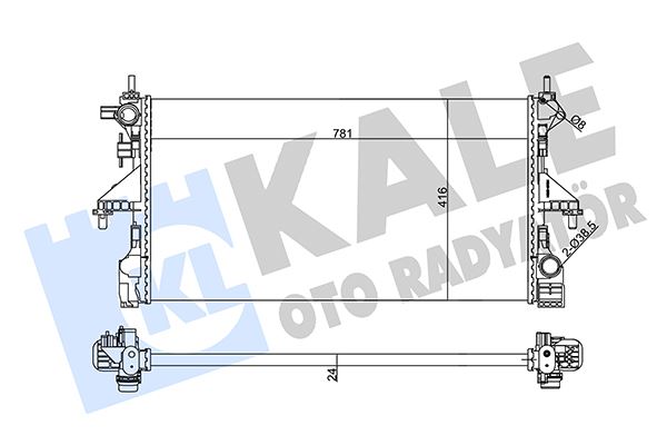 MOTOR RADYATORU DUCATO BOXER JUMPER III IV 15>> - KALE 355665