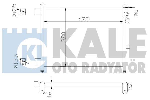 KLIMA RADYATORU NISSAN MICRA 1.2 (AT) 2010> - KALE 342435