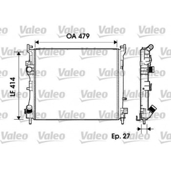 MOTOR RADYATOR CLIO II THALIA 1,5DCI 09> MEKANIK KLIMALI (479X414X27) - VALEO 732960
