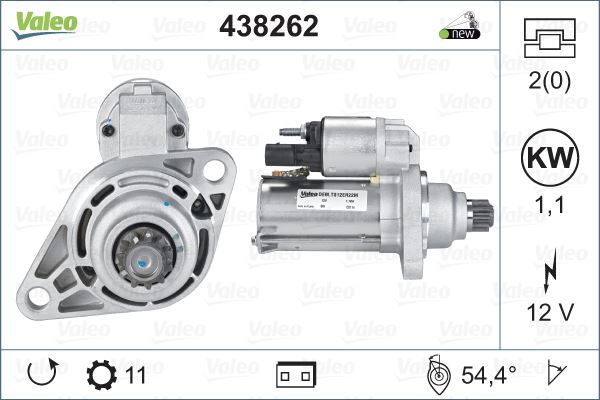 MARS MOTORU 12V BEETLE GOLF VI VII JETTA PASSAT CC POLO TOURAN FABIA OCTAVIA - VALEO 438262