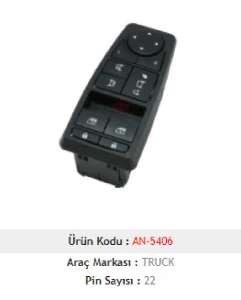 Unıversal Cam Anahtarı>tga - Tgl - Tgm - Tgs - Tgx D.side Foldıng Mirror - Mcar-An5406