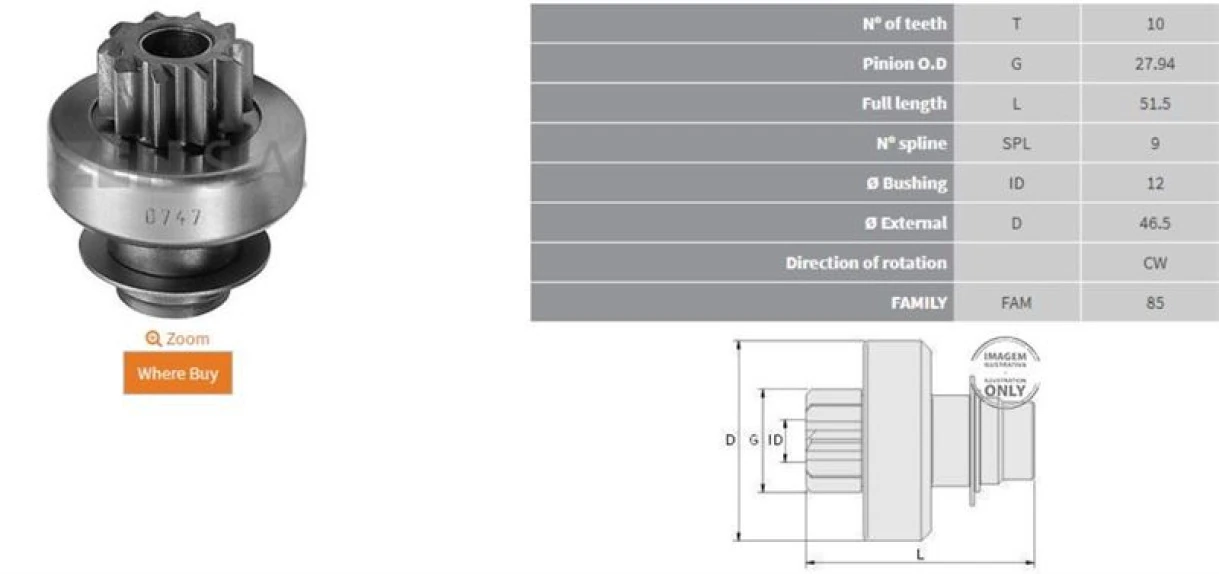 Opel Mars Dislisi Valeo Tip 10 Dis Opel Corsa Astra Renault Clio Laguna (15747) - Zen 0747