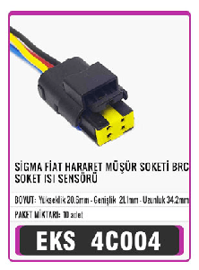 SOKET>FIAT  HARARET MÜŞÜR    4LÜ BRC   S4002 - EKS-4C004