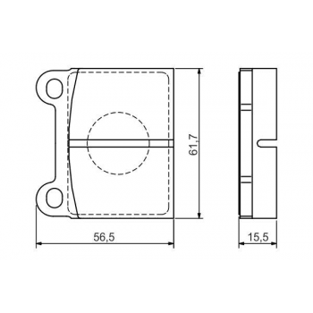 FREN BALATASI ARKA W126 85>91 C126 87>91 W116 75>80 C107 74>81 VOLVO 850, S70, V70 240 2,3, 2,4 D, 7 - BRAXIS AB0603