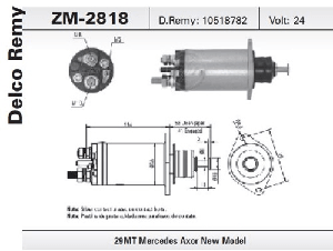 MARŞ OTOMATİĞİ-DT-24V-MERCEDES ATEGO(29MT) -10518782 - ZM-2818