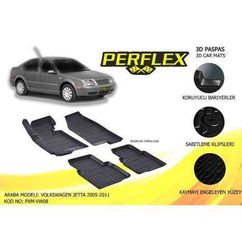 PASPAS 3D HAVUZLU X-MAT JETTA 2005-2011 - PERFLEX PXM-VW08