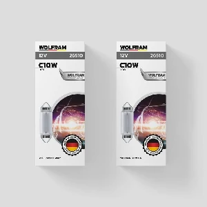 Unıversal Ampul-12v 10w Sofit Uzun Boy      (sv8.5-9) - Wolfram-26510