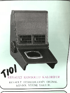 KALORİFER- R.12 KONSOLLU   T101 - TEKISI-TRK012