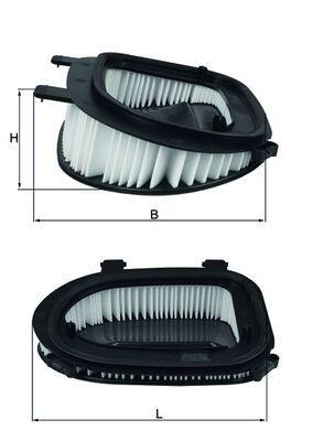HAVA FILTRESI BMW X3 F25  X5 E70  X6 E71 E72 - MAHLE LX3541