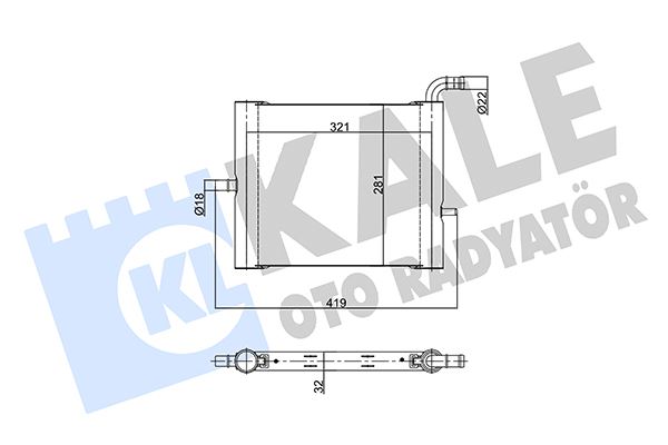 EK RADYATOR 2.0 DICOVERY S-5 16> (L462) 2.0-3.0-5.0 RANGE ROVER (L405) RANGE ROVER SPORT (L494) - KALE 356215