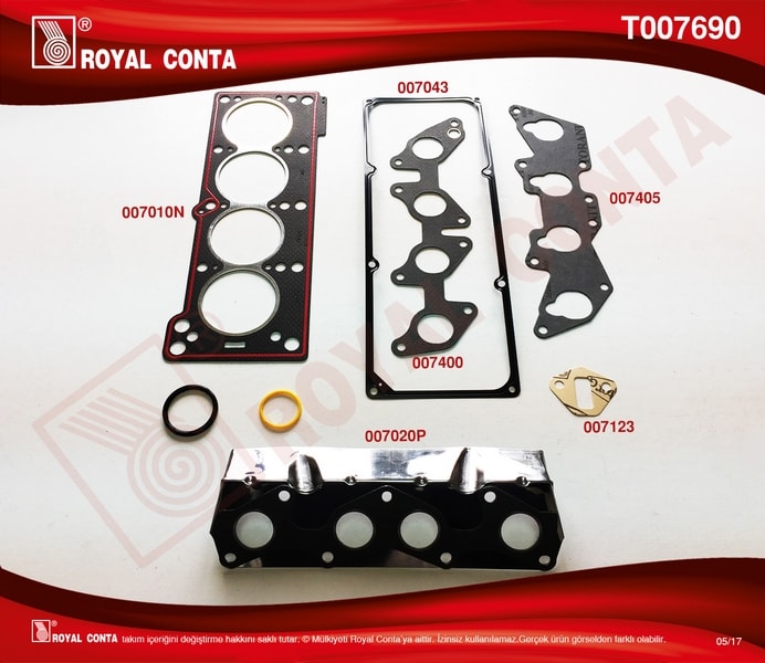 UST TAKIM CONTASI R9 ENERJI CLIO 1,4 (SIPERLIKLI) KECESIZ - ROYAL T007690