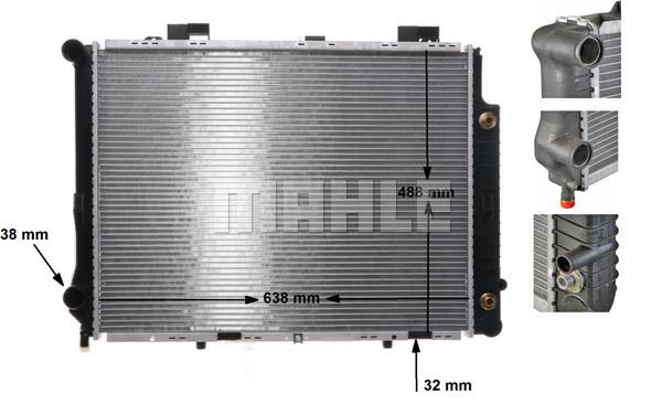 MOTOR SU RADYATORU E-CLASS W210 96>02 S210 96>03 - MAHLE CR 634 000S