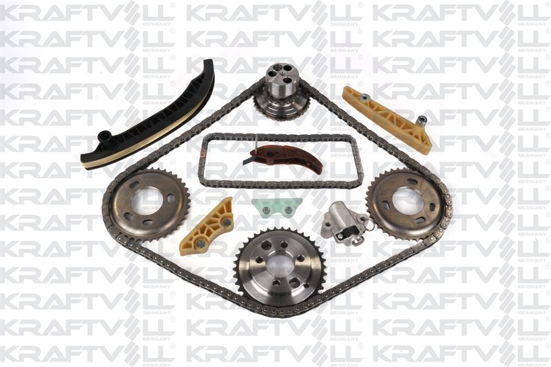 EKSANTRIK ZINCIR SETI V347 11>14 V363 14 /> RANGER 2,2TDCI 155PS A,CEKER (3 ADET DISLI+YAG POMPA GER - KRAFTVOLL 12100060