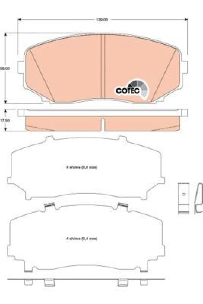 Mitsubıshı Ticarı On Fren Balatası Mitsubıshı L200 2019->mazda CX 7-CX 9 2007-2014 - Trw Gdb3471