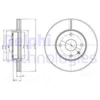 ON FREN DISKI (CIFTLI PAKET) CHEVROLET EPICA - DELPHI BG4193