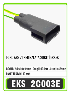 SOKET>FORD   ABS / FREN BALATA  ERKEK   S2008 - EKS-2C003E