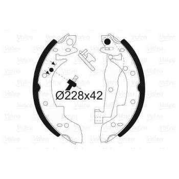 ARKA FREN BALATASI PABUC BMW 316 316I 320I E30 - VALEO 562074