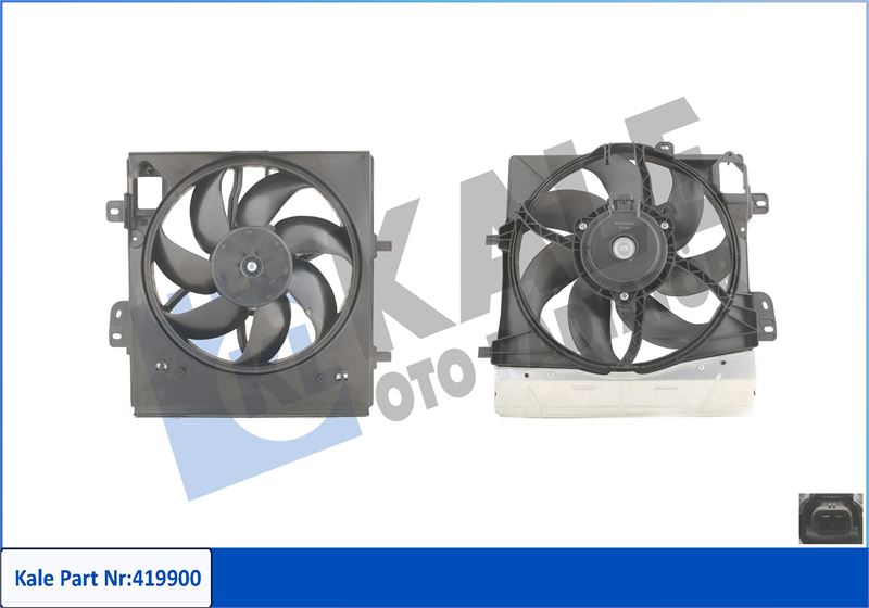 FAN MOTORU (280W) P207 P208 P2008 P1007 C2 C3 II C3 PLURIEL C3 III DS3 C4 CACTUS P301 C ELYSEE 1,1 / - KALE 419900