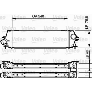 TURBO RADYATORU TRAFIC II VIVARO 2,0DCI - VALEO 818771