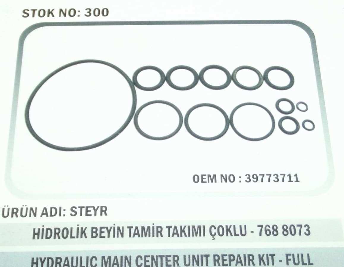 65025 768-8073 Hidrolik Beyin Lastik Tamir Takımı Çoklu 300 39773711 Karadeniz C-443 - PY-65025 - PY-65025