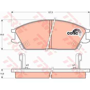 ON FREN BALATASI HYUNDAI ACCENT 1995-2005 GETZ 2002-> EXCEL 1990-1994 - TRW GDB893