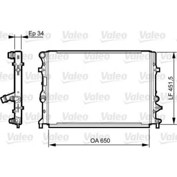 MOTOR RADYATORU GOLF VI 08> CADDY 11>15 JETTA 11>18 TOURAN 11>15 A3 09>13 OCTAVIA 09>13 YETI 10>13 - VALEO 735280