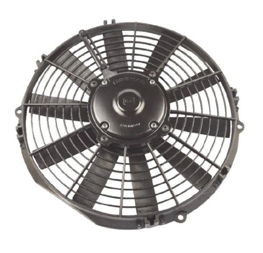 Unıversal Truck Aksıyel Fan Motoru 12v 11 Komple Yassı İnce Emici Aksıyel Fan 10 Kanat 280mm 1600 M3 / H 74316001 - Kormas 5 702 111 120 002