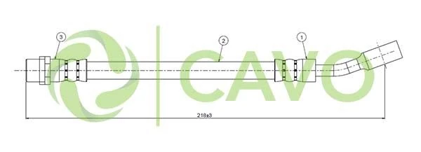 Opel Arka Fren Hortumu Astra G (tuttı / All Models) Zafıra (tuttı / All Models) 98 , - Cavo C800 752a