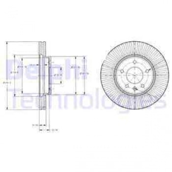 ON FREN DISKI HAVALI CAPTIVA ANTARA - DELPHI BG4092C