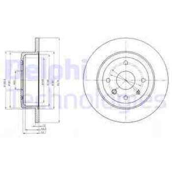 ARKA FREN DISK DISKI CHEVROLET EPICA 2,0I 2,0 - DELPHI BG4244