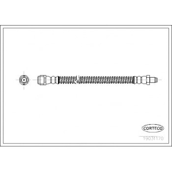 FREN HORTUMU ARKA S-CLASS W220 98>05 C215 99>06 - CORTECO 19031170