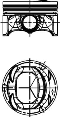 PISTON+SEGMAN (76,51mm STD) GOLF V VI SUPERB YETI A1 A3 ALTEA LEON TOLEDO IV OCTAVIA RAPID JETTA III - KOLBEN 40477600