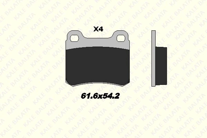 Mercedes Fren Balatası Arka 190 W201 88>93 W202 94>00 C124 87>93 W124 93>95 C124 93>97 - Kale B 20687 135 04 Ans