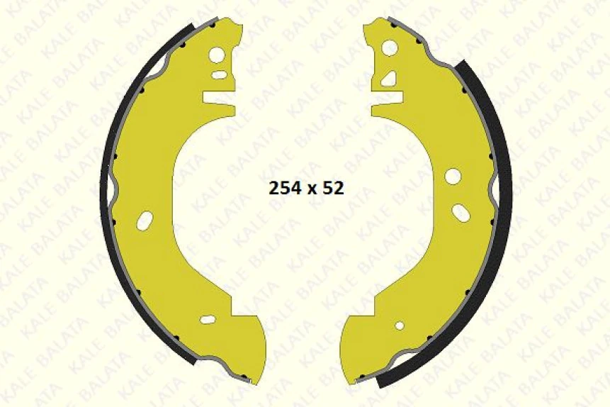 Ford Arka Fren Pabuclu Balata Transıt T12 2.5d 94>00 - Kale B 1220 0650 05 P Kf23