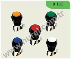 Unıversal Havalı Kapı Açma Butonu İşikli (kirmizi) - Nurel-B105k