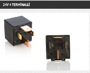 Unıversal Mini Güç Rölesi 24v 70a 4 Terminalli Toz Korumalı Dirençli - Elo-720270122