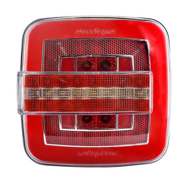 Unıversal Truck Stop Lambası Hamburger Tip 12 V 7 Fonksıyonlu Kare Neon Led Duz Sinyallı - Ceray 202101-12v