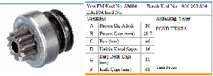 MARŞ DİŞLİSİ-BT 10D FORD FİESTA - FORMMETAL-53604