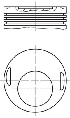 PISTON + SEGMAN 0.50mm (M102.981, 96mm) W123 80>85 S123 80>85 W460 82>92 - MAHLE 0027001