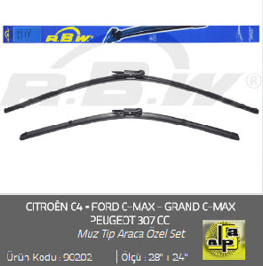 SİLGİ PALETİ-BANANA (X2) 307 2005---}CITROEN C4 710/610 FORD C-MAX - RBW-90202