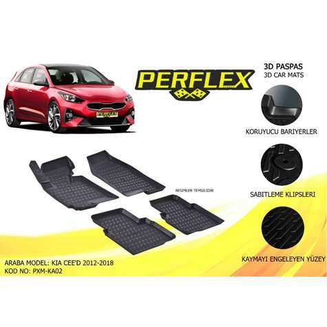 PASPAS 3D HAVUZLU X-MAT KIA CEED 2012-2018 - PERFLEX PXM-KA02