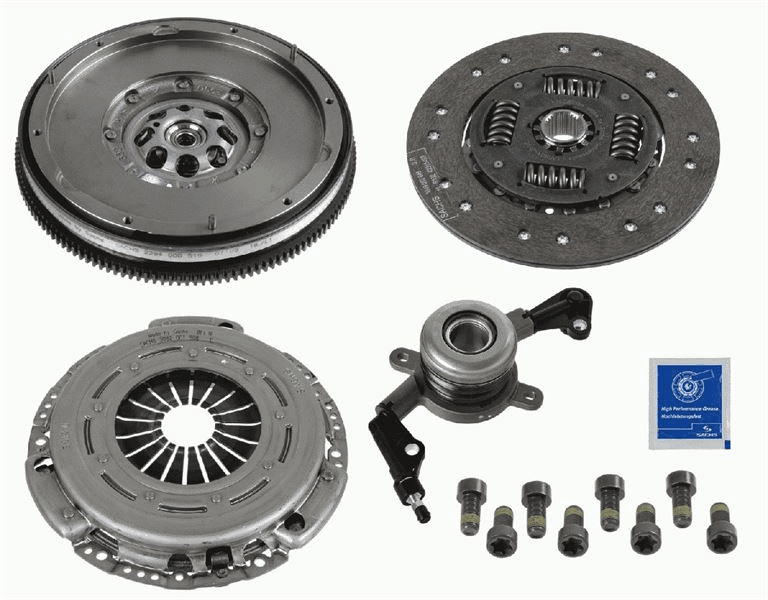 DEBRIYAJ SETI (DMF, HIDROLIK RULMAN, DERINLIK 11,9mm) MERCEDES SPRINTER 96>06 - SACHS 2290 601 011