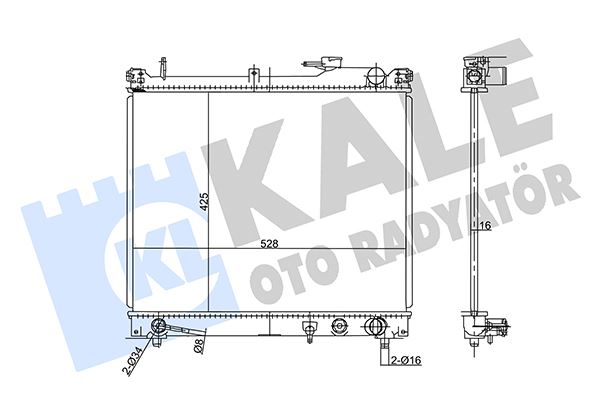 MOTOR SU RADYATORU GRAND VITARA 1,6 1998-2004 4X4 ( SQ416 ) - KALE 355710