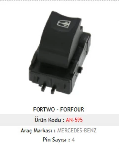 Unıversal Cam Anahtarı>smart Fortwo - Forfour Sağ - Mcar-An595