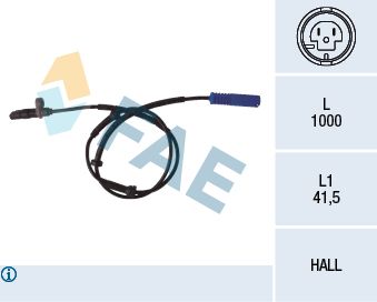 ABS SENSORU ARKA BMW E39 96>04 - FAE 78076